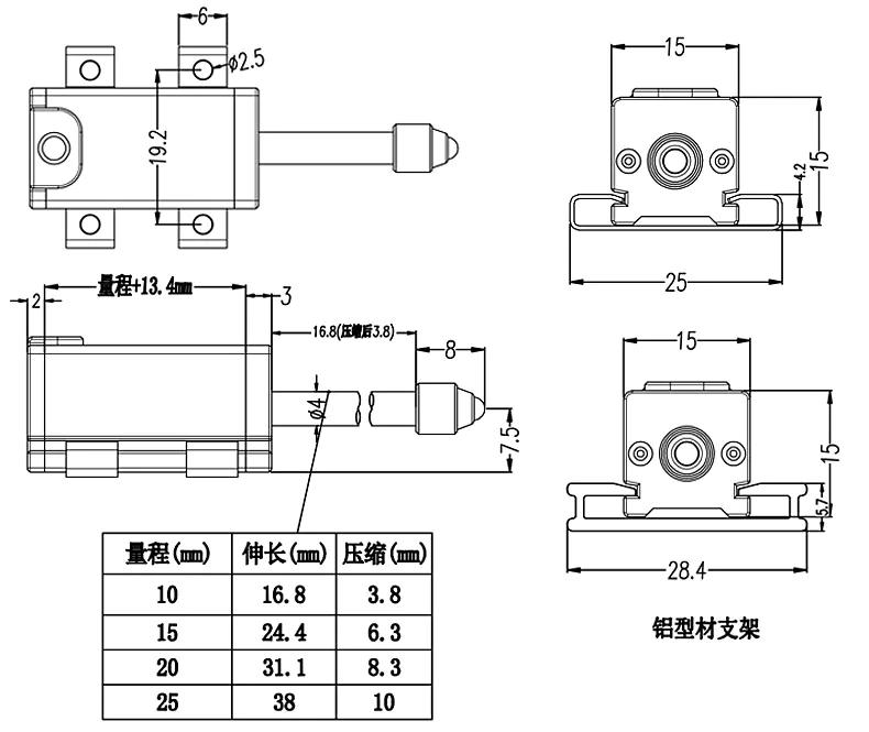 KST自复位式位移传感器