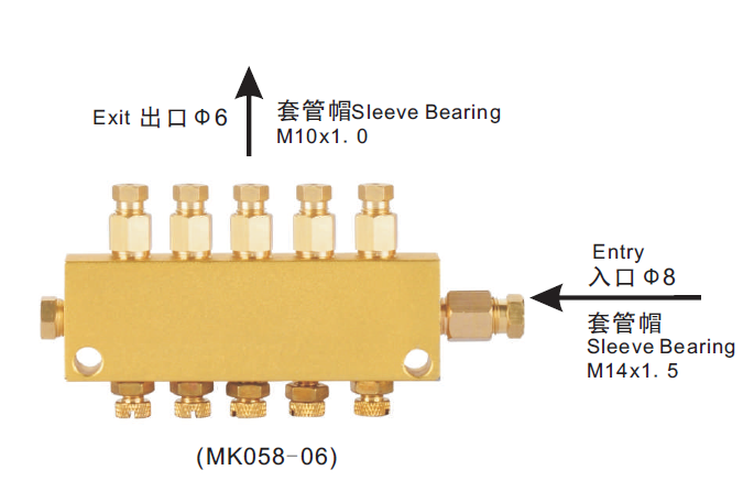 MK带锁止抗震可调分配器